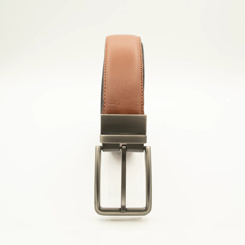 2 in 1 Reversible Elite Black & Brown Leather Belt