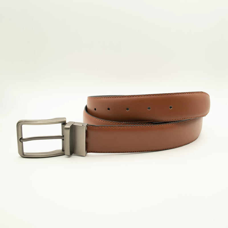 2 in 1 Reversible Elite Black & Brown Leather Belt