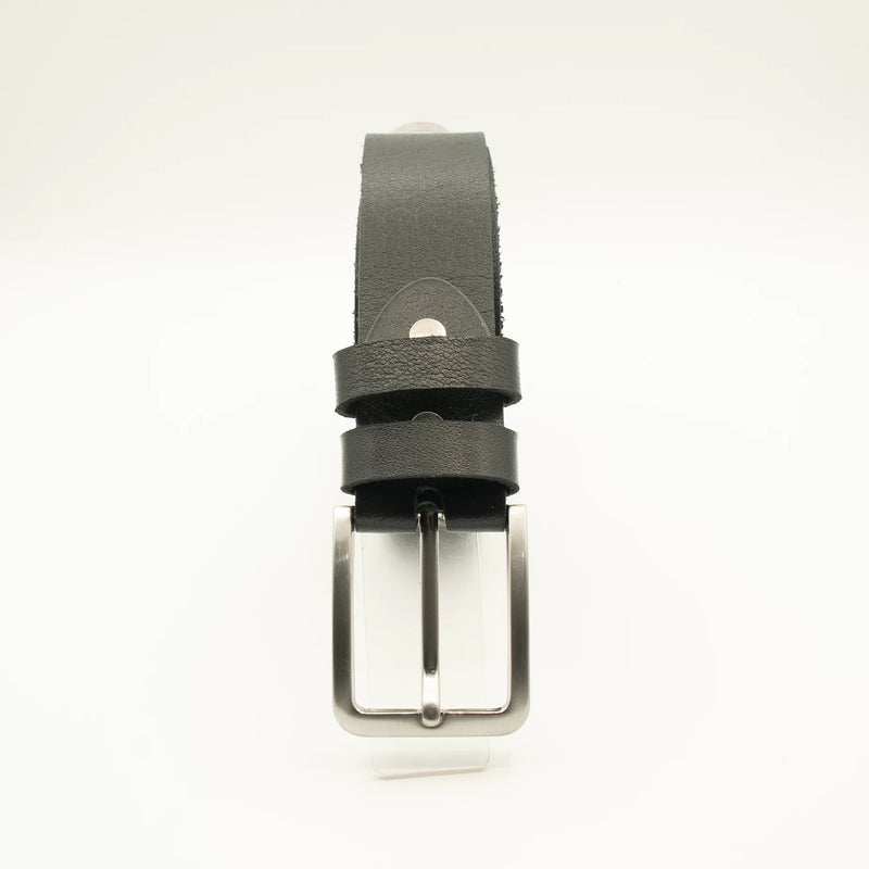 Genuine Black leather belt (1.25