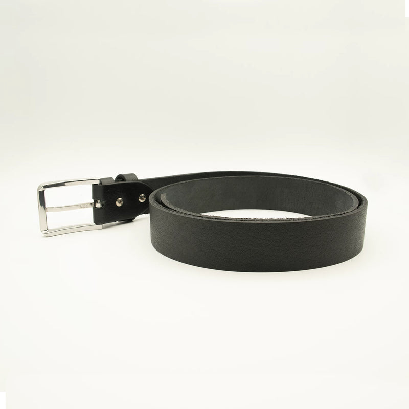 Genuine Black leather belt (1.25